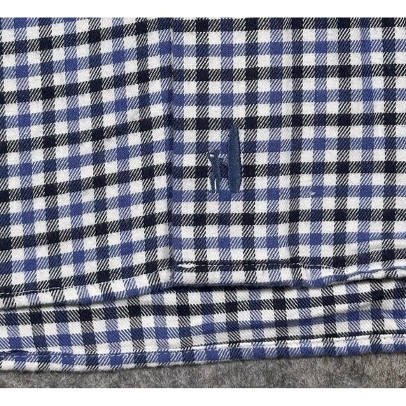 Johnnie O Sycamore Tucked Button Down Shirt Men’s XL Blue Red Gingham Wool Blend - Picture 5 of 9